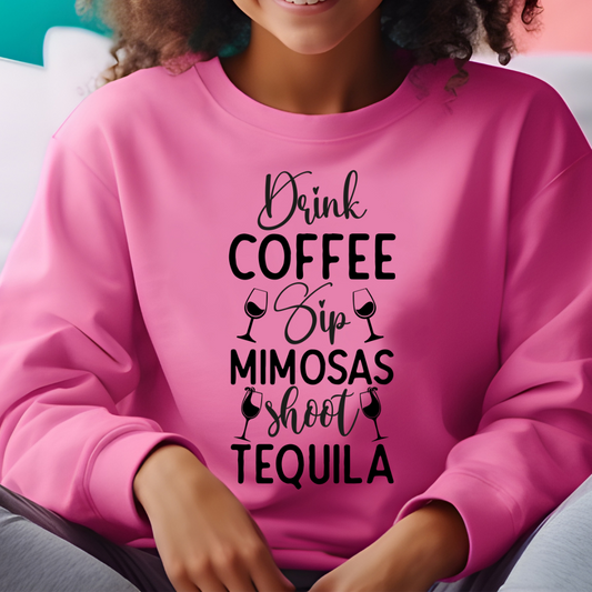 Drink Coffee Sip Mimosas